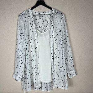 Motherhood Maternity Sheer Star Top Size L